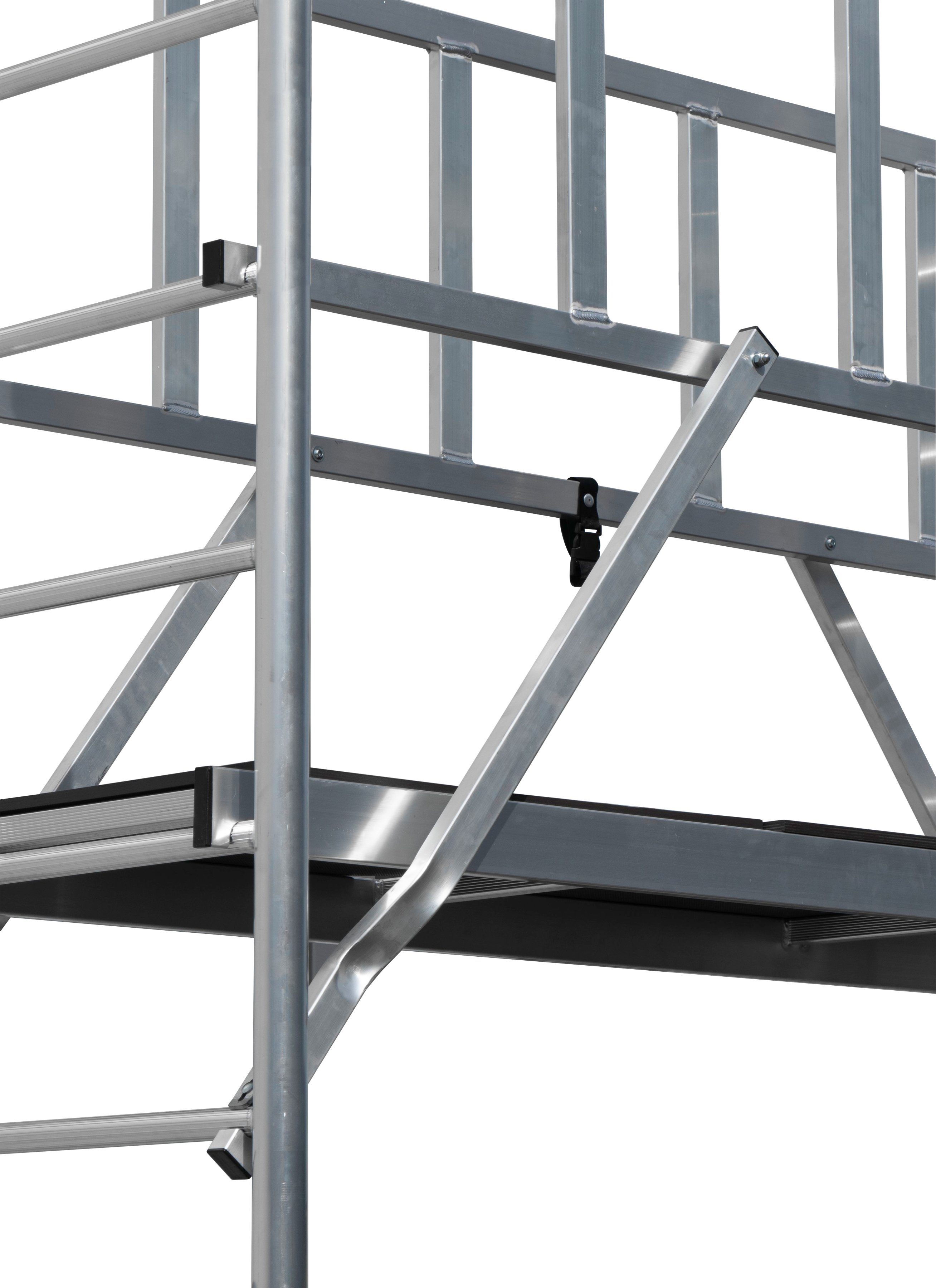 KRAUSE Fahrgerüst ProTec, (Set), Arbeitshöhe: 6,3 Meter