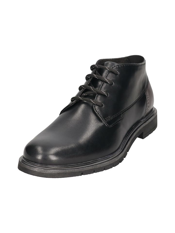 Bugatti Leder-Boots in Schwarz günstig kaufen