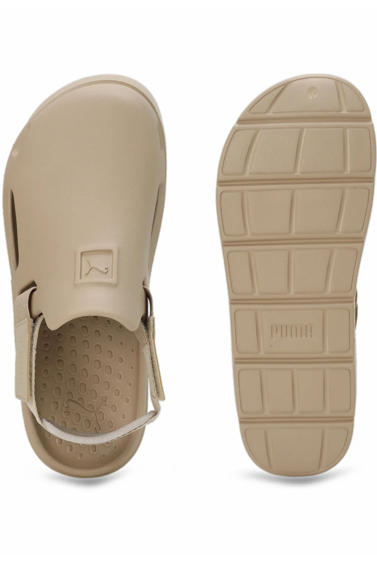 Puma  Pantolette - Beige - Flacher Absatz