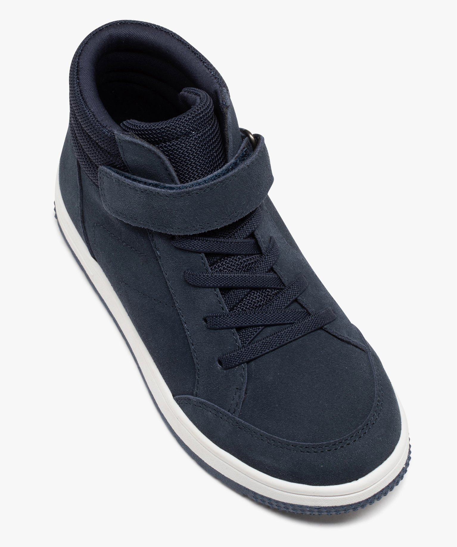 Basket mid-cut fermeture scratch Garçon marine | GEMO