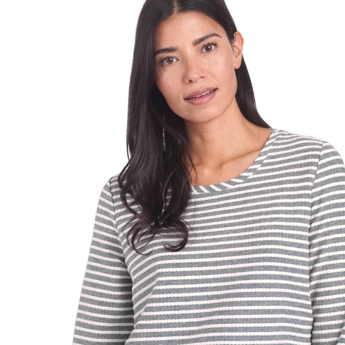 Damen Langarmshirt mit Raffung
