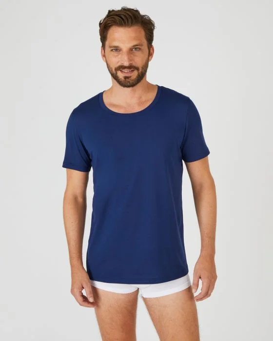 Tee-shirt manches courtes en pur coton pima