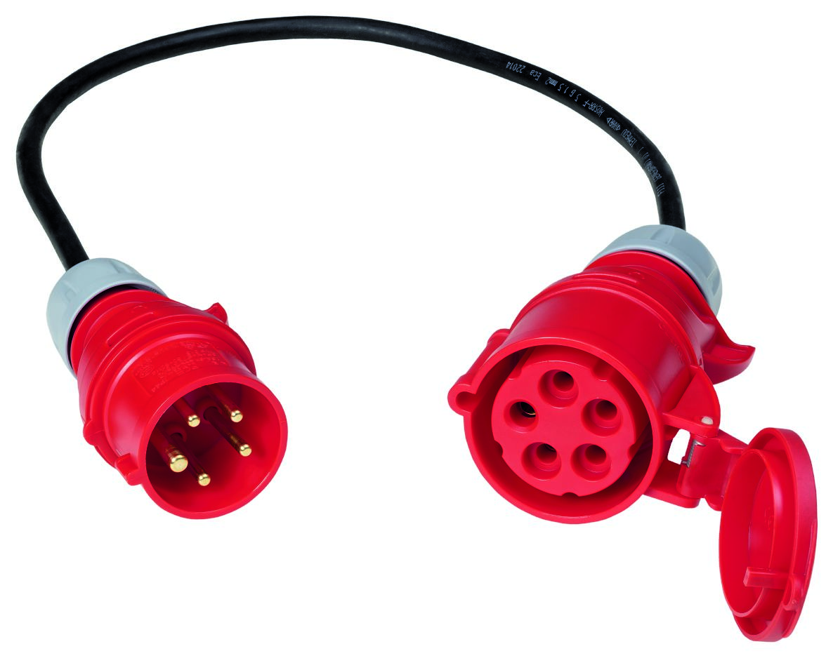 Câble adaptateur secteur Benning 044163 CEE 16/32A 5P pour adaptateur de mesure MA 4
