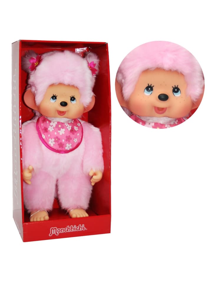 Monchhichi Kirschblüten-Mädchen 45 cm | Monchhichi Puppe | Pink | rosa Fell günstig kaufen onesize