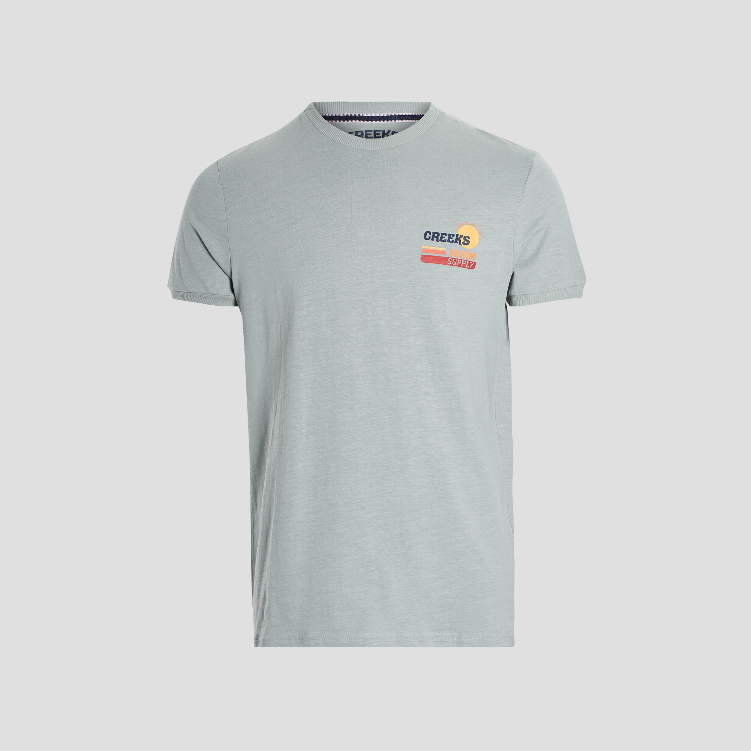 T-shirt manches courtes Creeks vert clair homme | La Halle