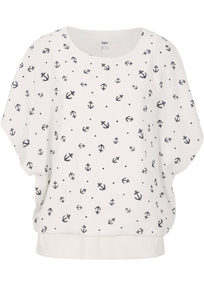 Georgette-Bluse, kurzarm