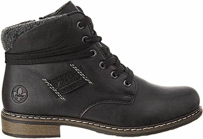 RIEKER Schnür-Stiefeletten schwarz