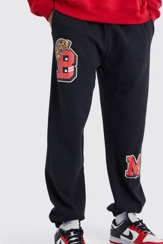 Oversize Jogginghose mit Bm Print