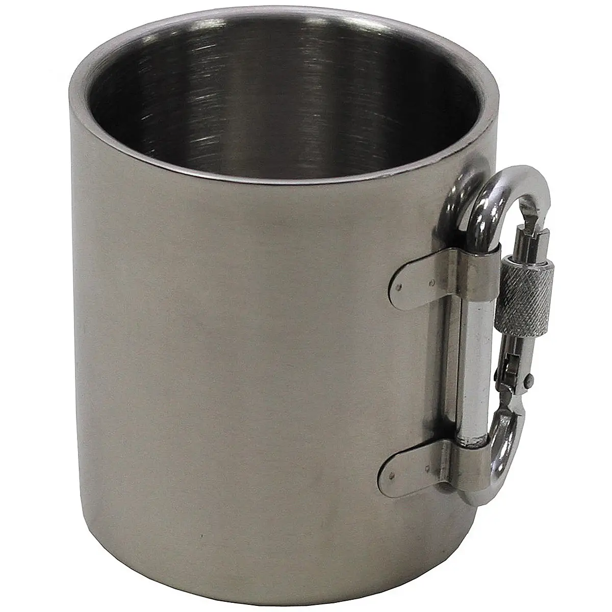 Edelstahl Thermo-Becher mit Karabiner, 300 ml
