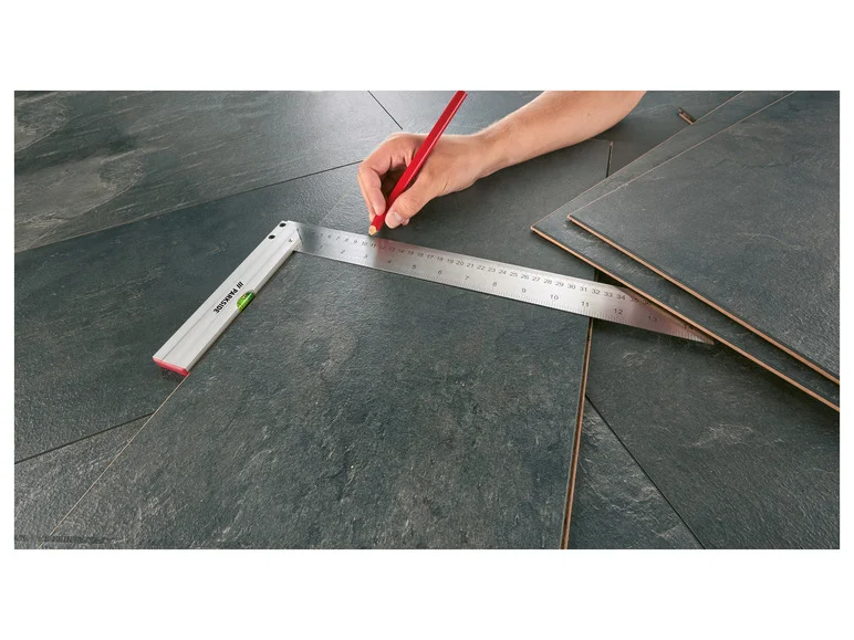 Conjunto de esquadros PARKSIDE®, nível de bolha graduado, esquadro de corte angular
