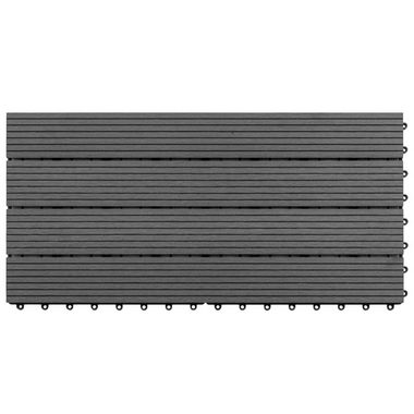 Teppichboden WPC-Fliesen 60×30 cm 6 Stk. 1m² Grau, vidaXL