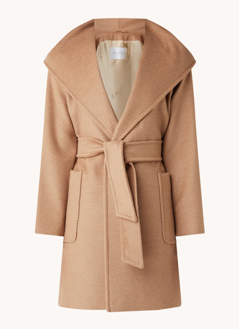 MaxMara Rialto vuneni kaput s remenom za vezanje