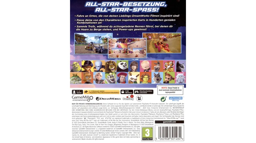 Dreamworks All-Star Kart Racing