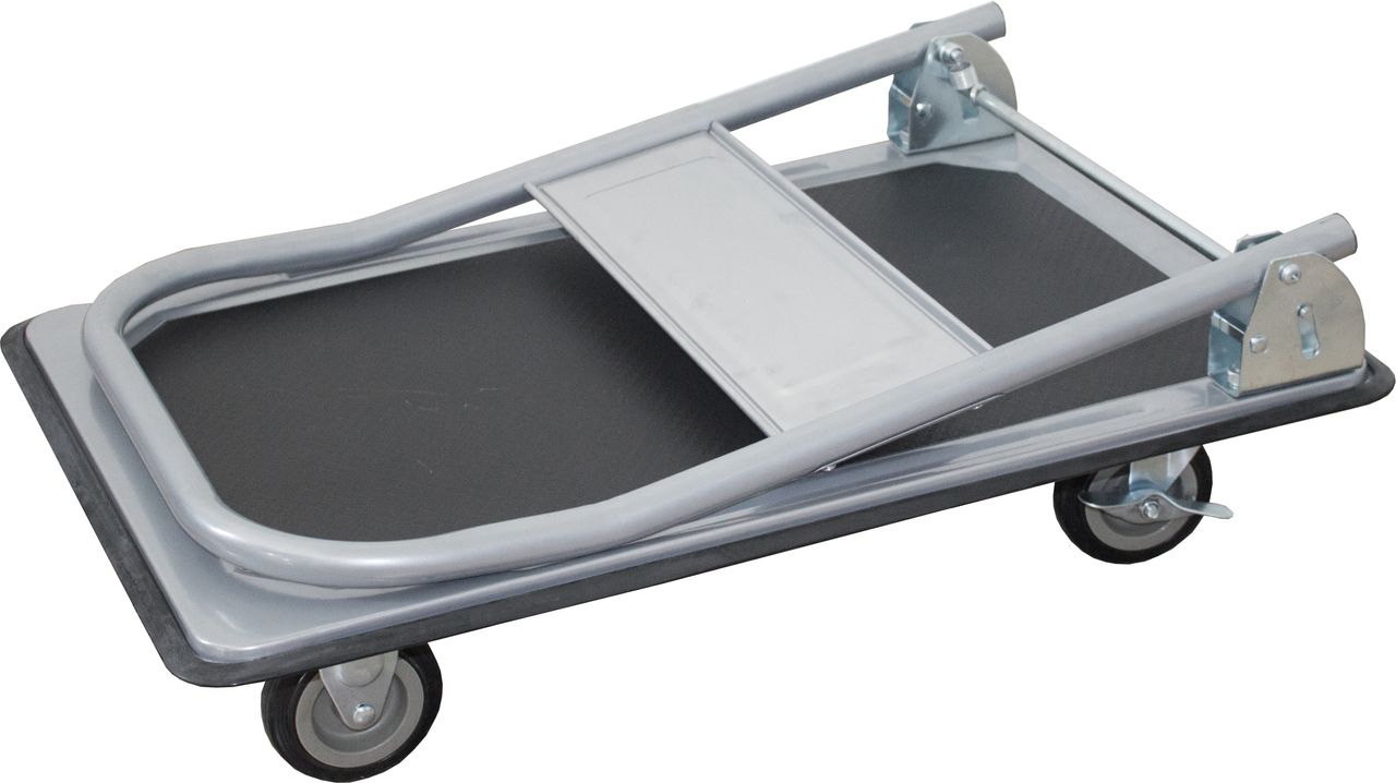 Profi-Bau-Technik ProBauTec Plattformwagen, Tragkraft 150 kg, Farbe: anthrazit-grau-