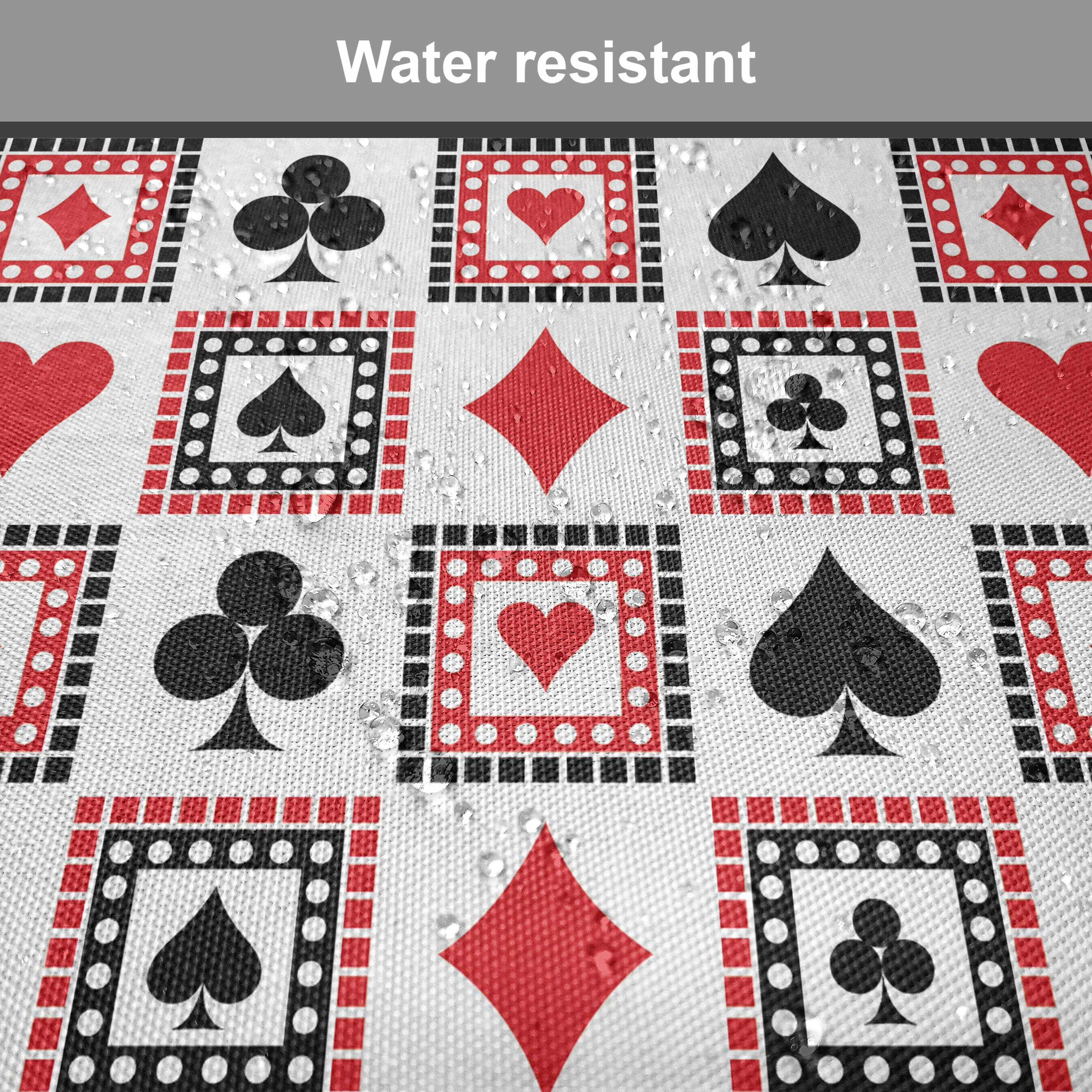 Abakuhaus Stuhlkissen Dekoratives wasserfestes Kissen mit Riemen für Küchensitze, Kasino Kartenspielen