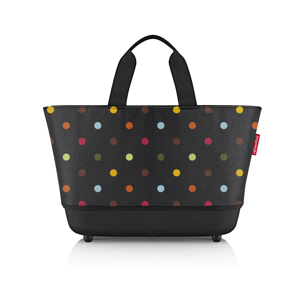 Shoppingbasket dots schwarz/bunt