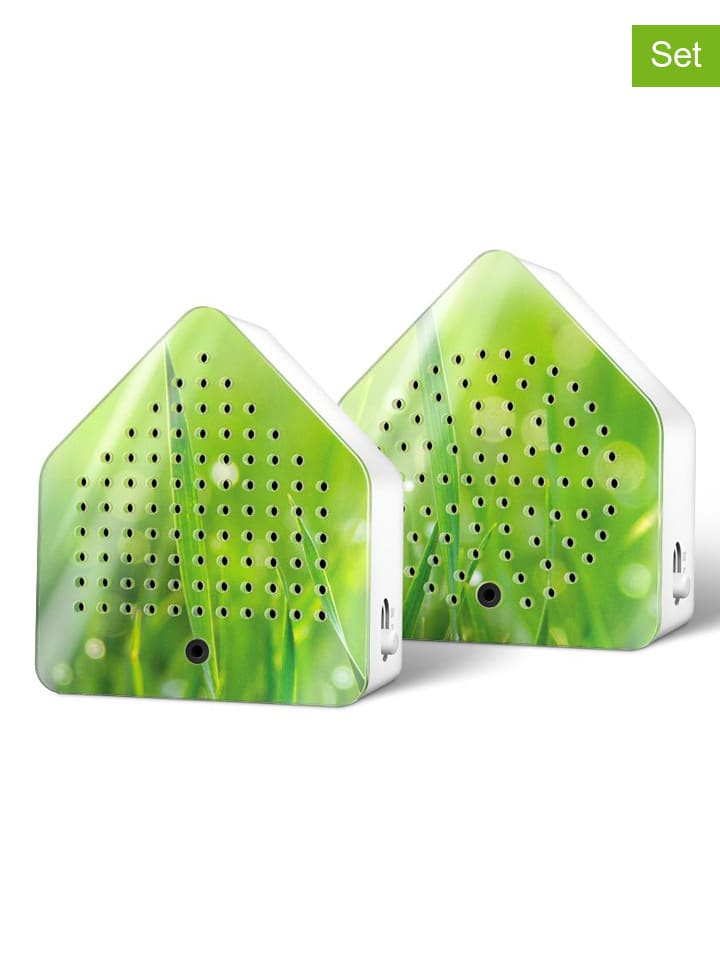Zwitscherbox 2er-Set: Zirpyboxen in Grün - (B)7 x (H)7,7 x (T)4 cm günstig kaufen onesize