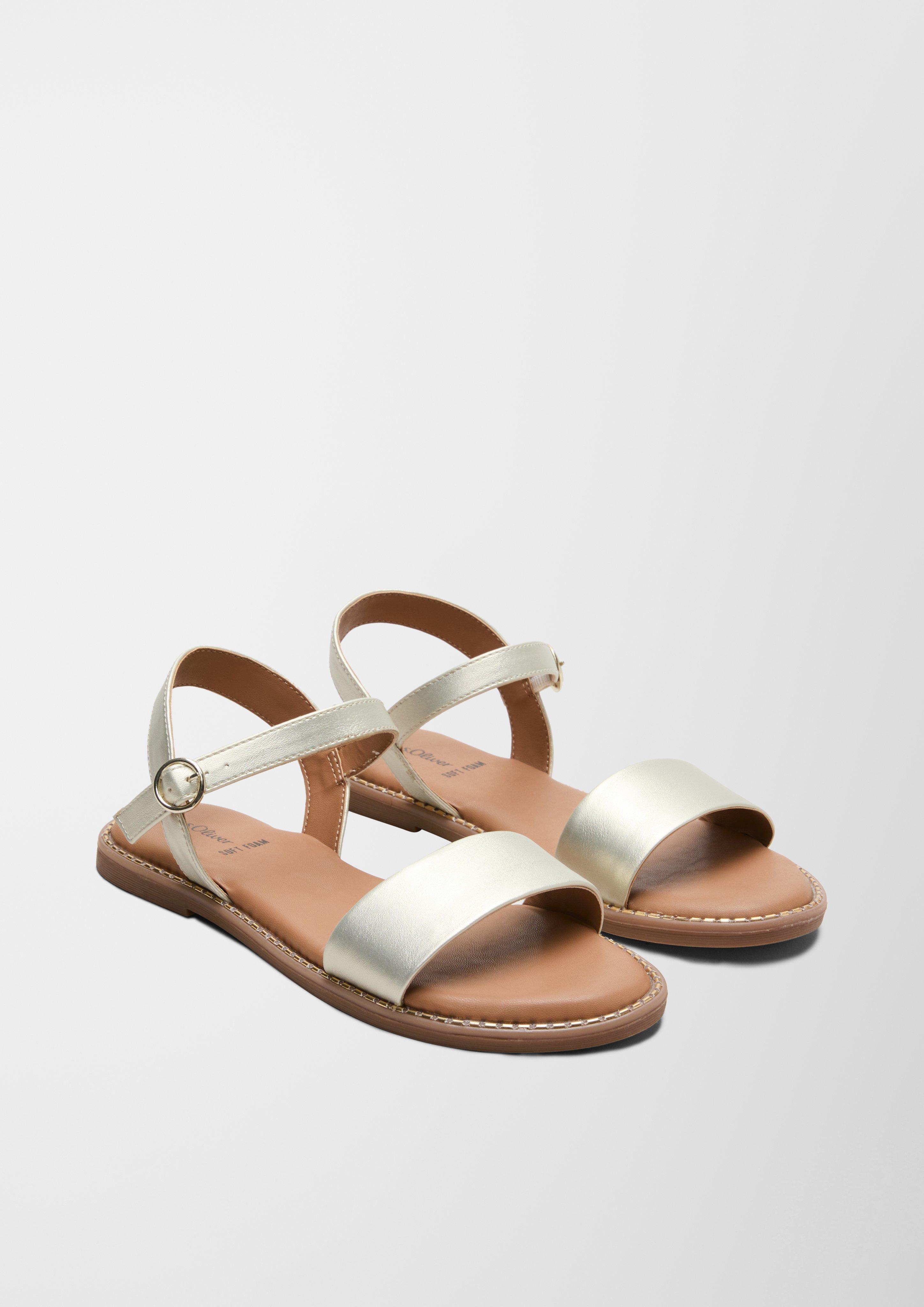 Sandalen mit Glanz-Optik  6007707-934