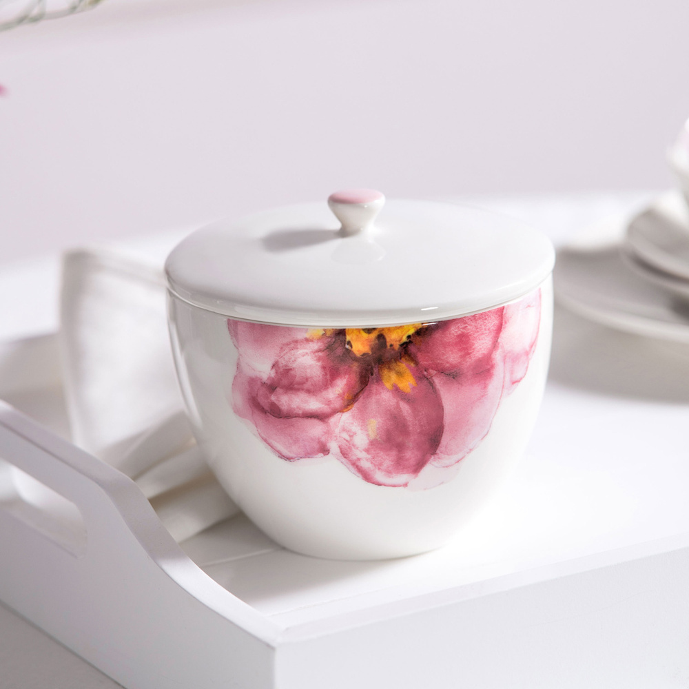 Villeroy & Boch Boîte à thé avec couvercle Rose Garden vaisselle