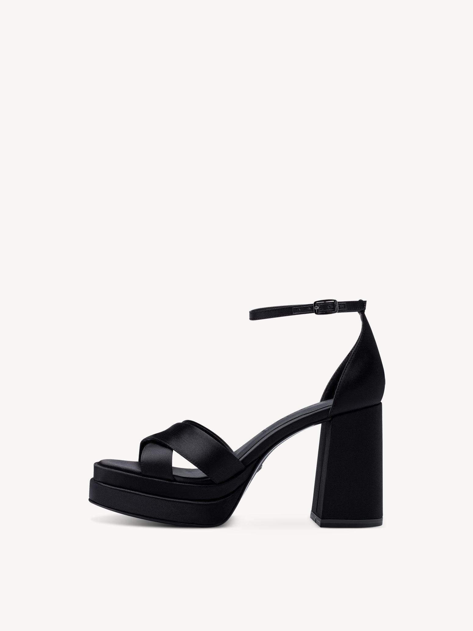 Sandale à talon - noir