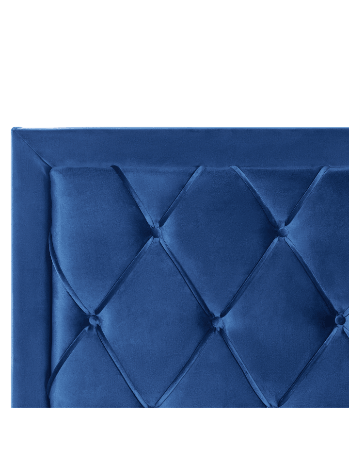 Beliani Doppelbett LIEVIN in Blau - (W) 165 x (H) 122 x (L) 217 cm günstig kaufen onesize