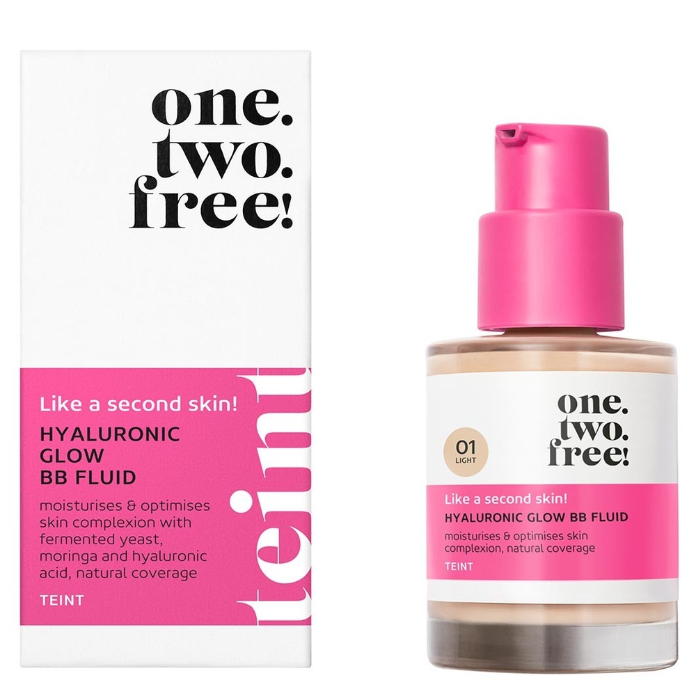 one.two.free! Hyaluronic Glow BB Fluid 30ml Fluide hydratant teinté