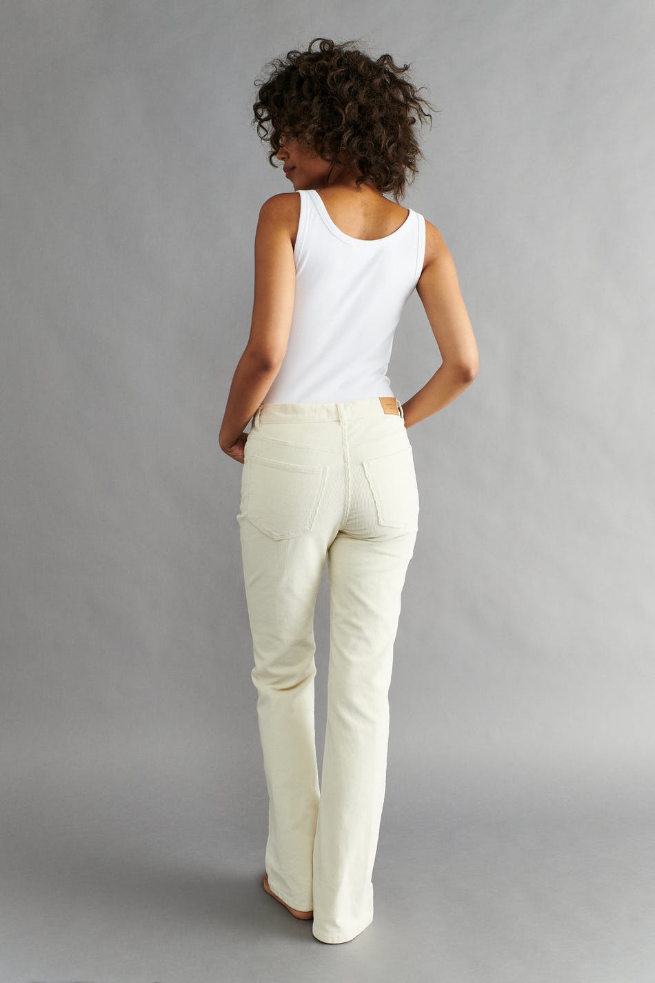 Flare cord jeans
