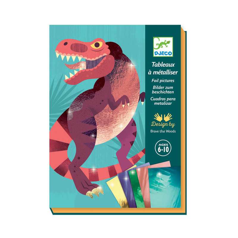 Coffret tableaux à métalliser Jurassic Djeco