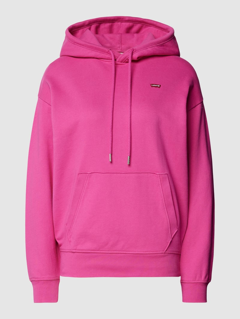 Hoodie mit überschnittenen Schultern Modell 'STANDARD' in pink