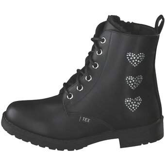 Puccetti Schnür Boots in schwarz