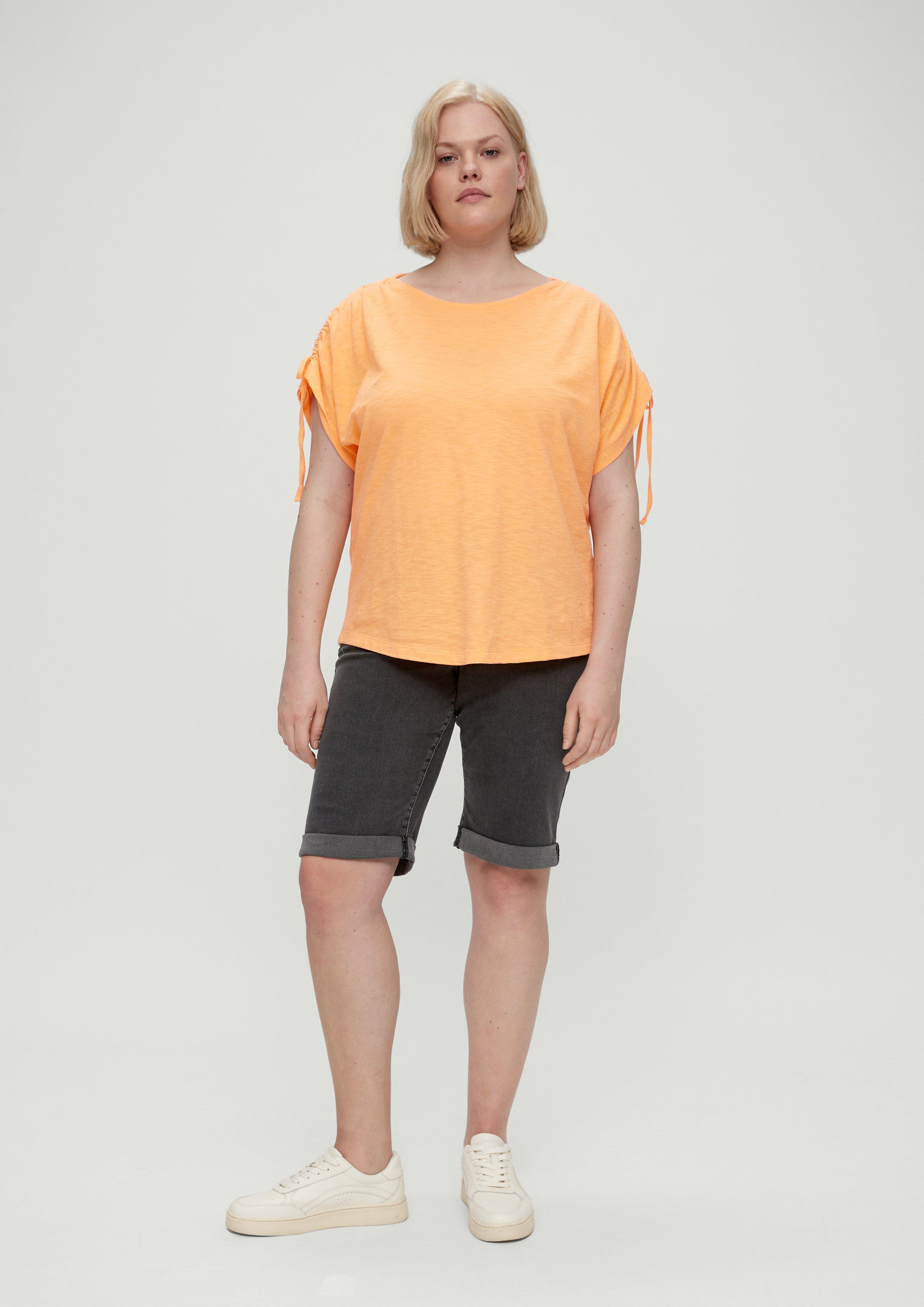 Baumwollshirt mit Raffungen  2131693-2129