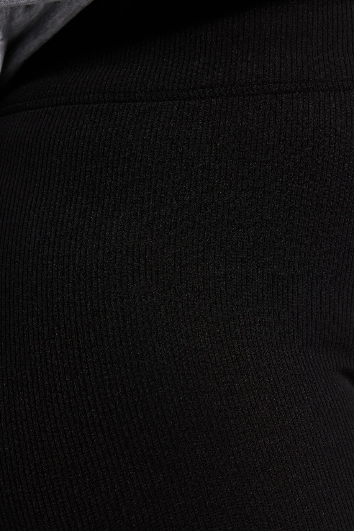 Trendyol Curve  Schwarze Strickstrumpfhose mit Fleece-Innenseite TBBAW23BV00017