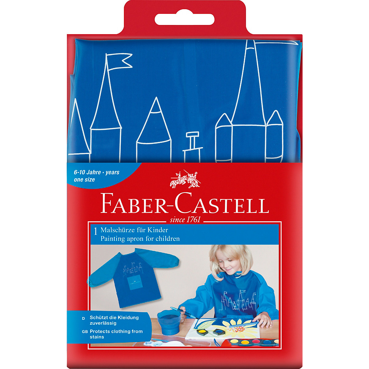 Malschürze blau, Einheitsgröße