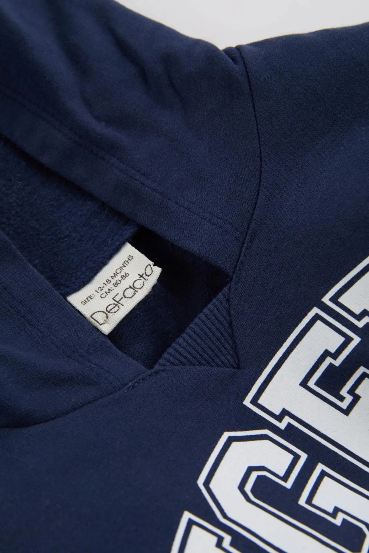 DeFacto  Bedrucktes, weich gefüttertes Sweatshirt mit Kapuze für Babys (Jungen).