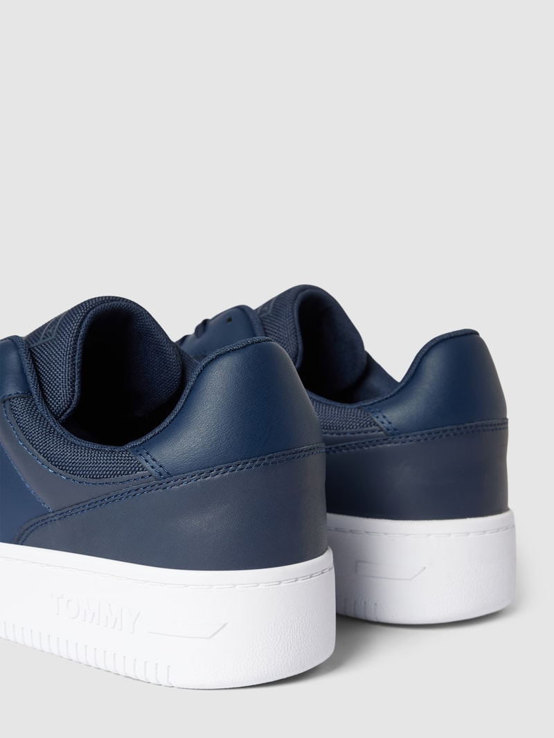 Sneaker mit Logo-Print Modell 'RETRO' in dunkelblau