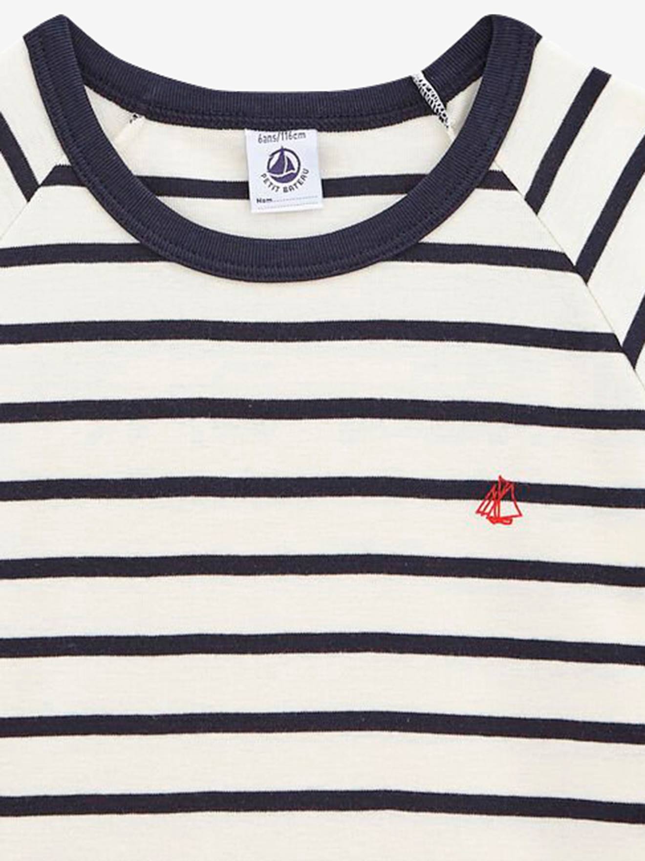 Petit Bateau Kurzer Jungen Schlafanzug PETIT BATEAU - marine gestreift