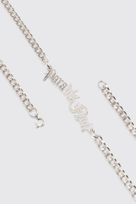 Paradise Noir Slogan Necklace