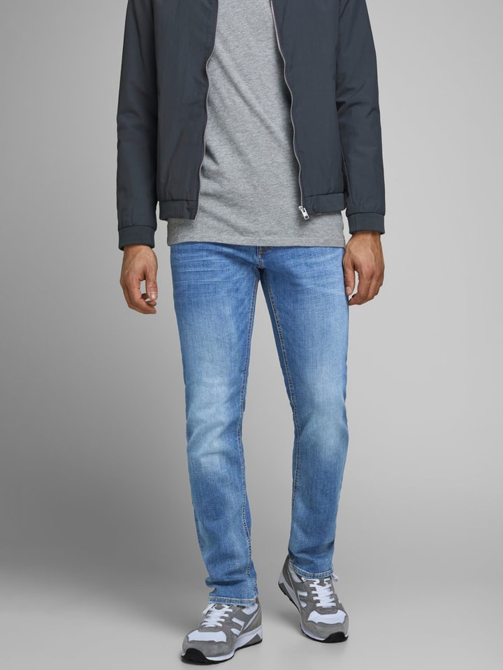 Jack & Jones Jeans TIM Straight Legs Flat Front TIM ORIGINAL in Blau-2 günstig kaufen