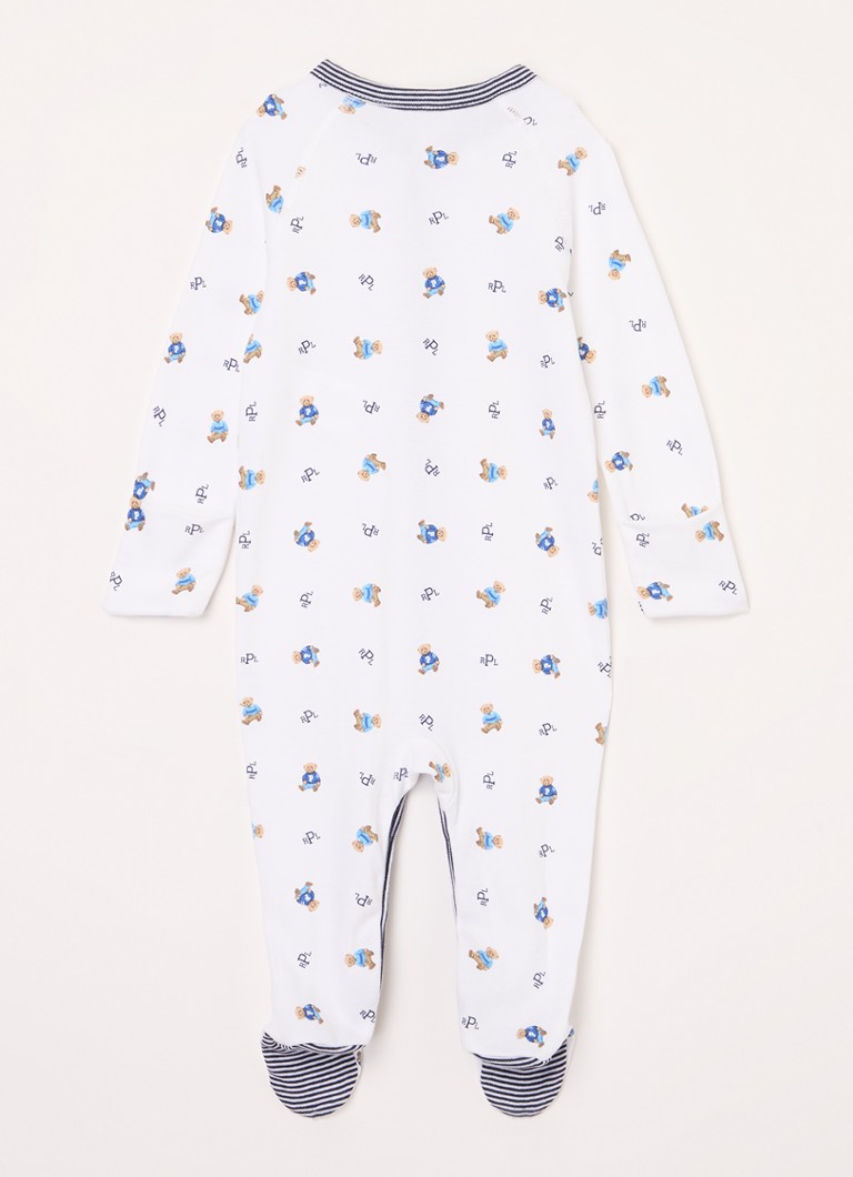 Set pentru copii Ralph Lauren format din căciulă și bavetă, 3 piese, ambalat într-o cutie cadou.