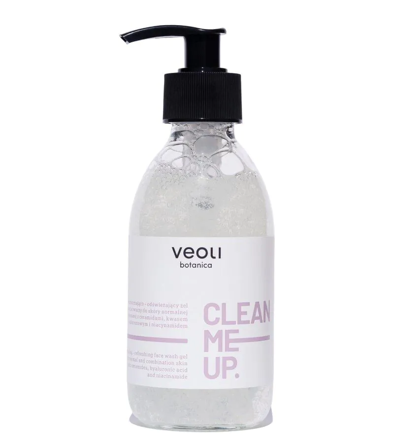 Veoli Botanica „Clean Me Up“ valomasis ir gaivinamasis veido prausimosi gelis