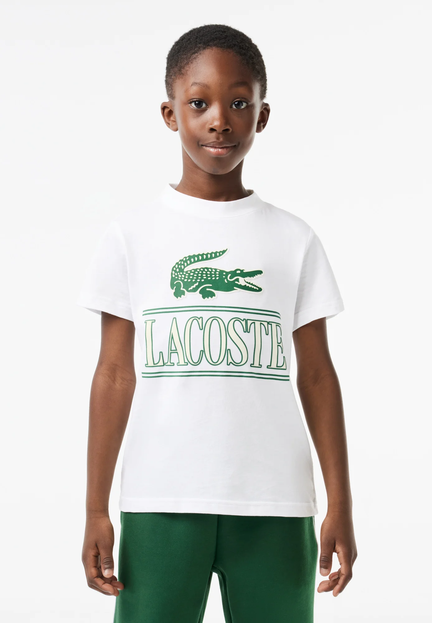 Lacoste TEE BIG CROCO AND SCRIPT - Camiseta con estampado