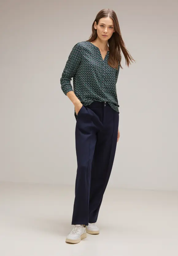 Street One Viskose Bluse mit Print
