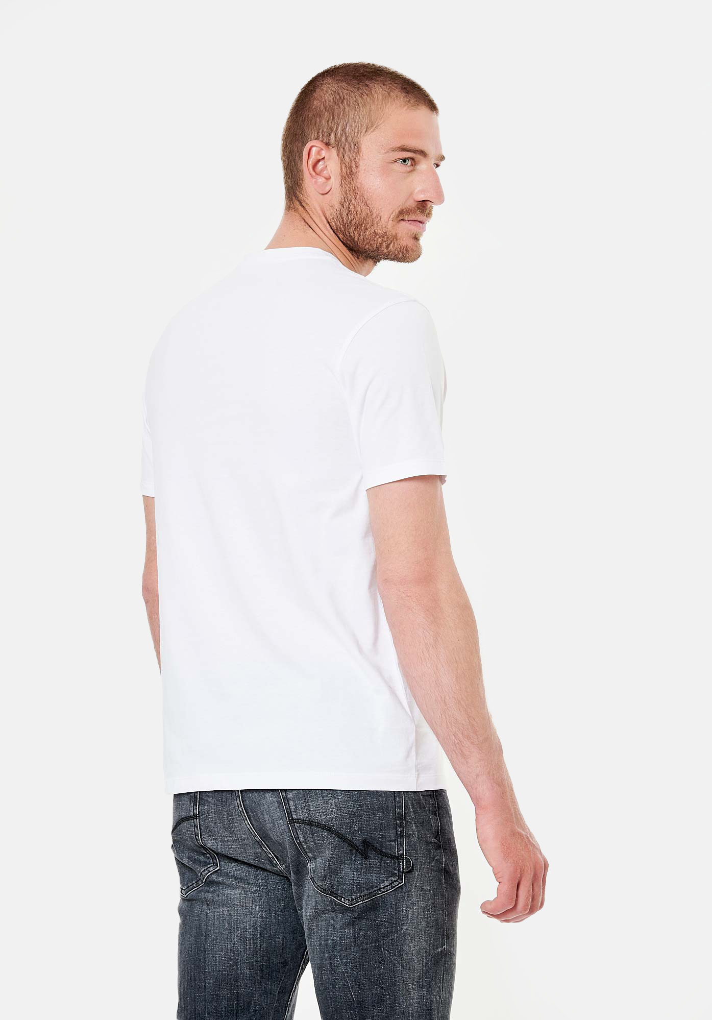 RAZ    T-shirt blanc homme 100% coton