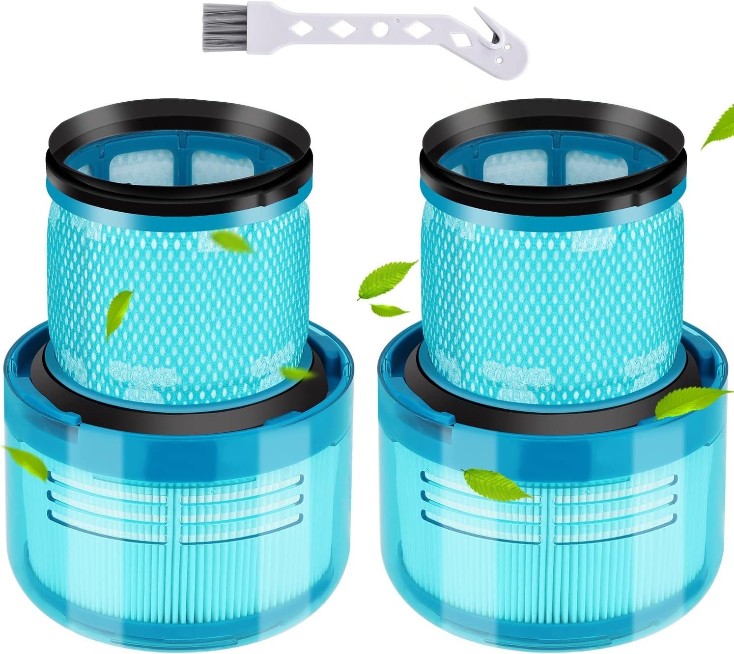 XDOVET Saugfilter 2 Stück V15 Detect Filter für Dyson V15 V11 SV14 SV17 SV22 Detect