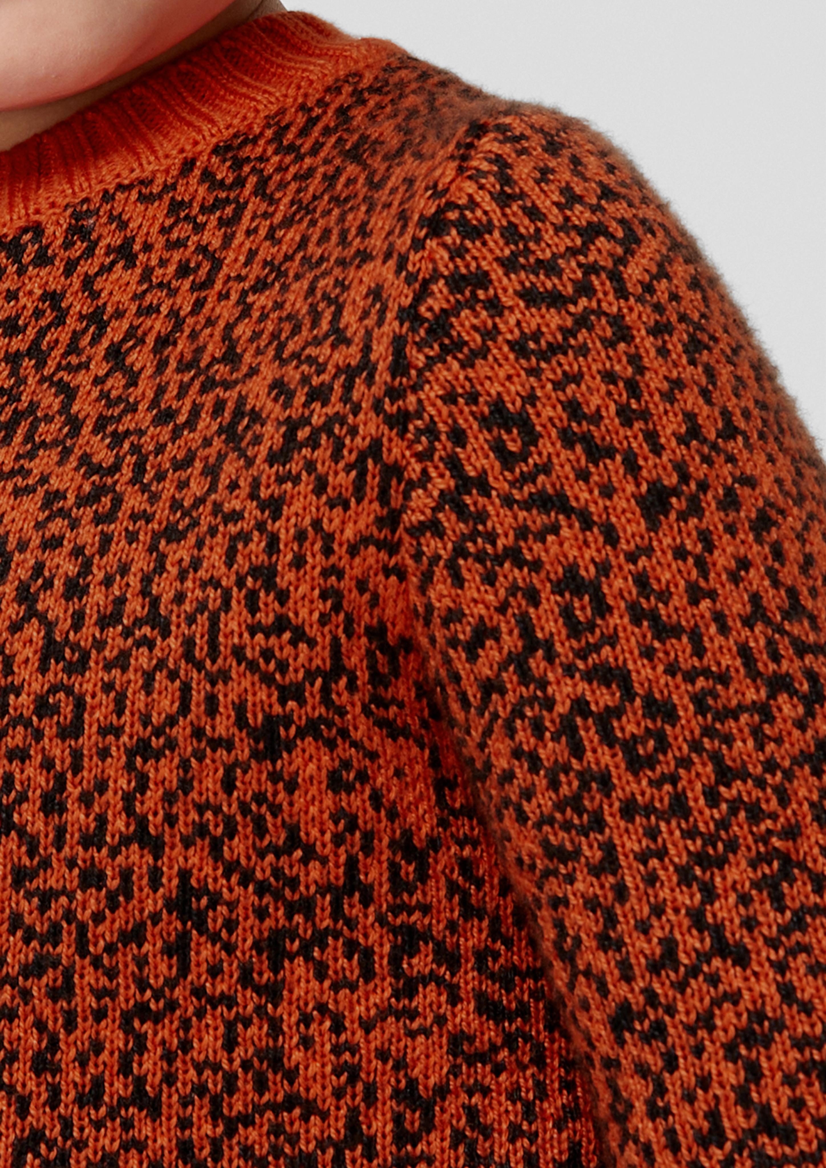 Melierter Strickpullover  2138597-25X1