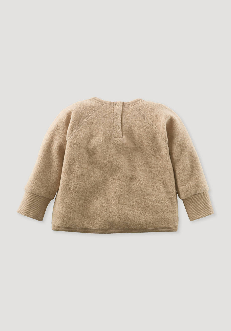 Wollfrottee-Sweatshirt aus reiner Bio-Merinowolle