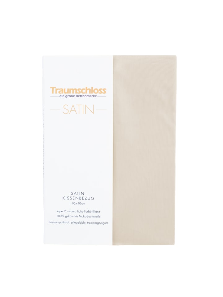 Traumschloss Mako-Satin Kissenbezug in creme günstig kaufen