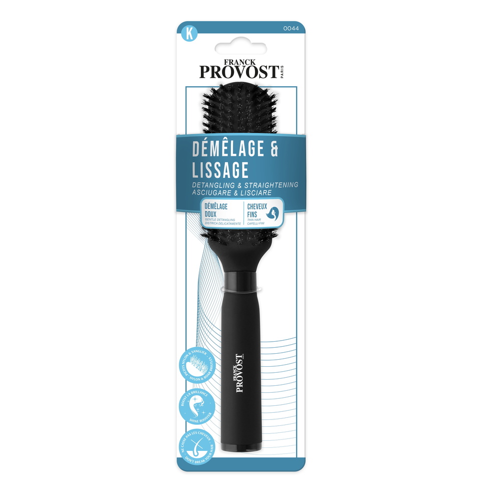 Franck Provost BROSSE FIGARO, PICOTS MIXTES NYLON SANGLIER BROSSE CHEVEUX