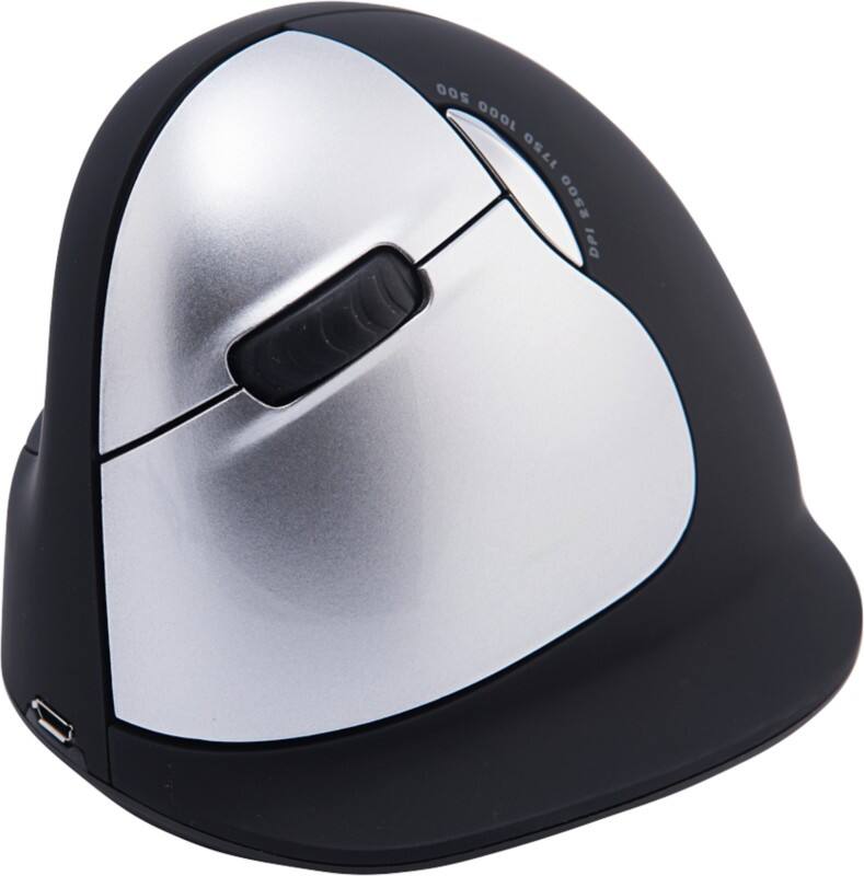 R-Go Tools RGOHELELAWL Ergonomische Maus Verkabelt & Kabellos Bluetooth Schwarz Für Linkshänder