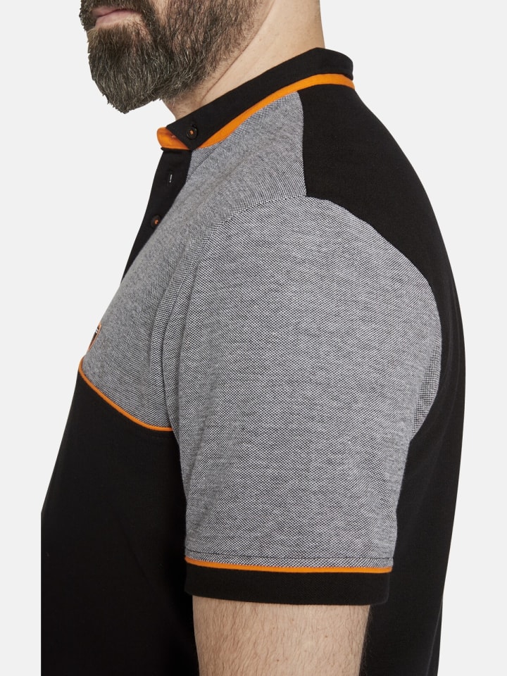Charles Colby Poloshirt EARL FISBY in schwarz günstig kaufen L